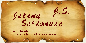 Jelena Selimović vizit kartica